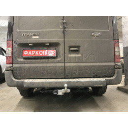 F116-F Лидер-плюс ТСУ для Ford Transit фургон, с задней подножкой 2000-2014 без снятия и выреза бампера. Тип шара: F. Нагрузки: 2000/100 кг, масса фаркопа 22,92 кг 