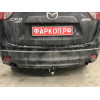 M129A GALIA Полностью оцинкованный фаркоп на Mazda CX-5 2012-2017, 2017-2025. Подрозетник убирается за бампер. Тип шара: A. Невидимый вырез бампера. Нагрузки: 2100/100 кг, масса фаркопа 18,5 кг