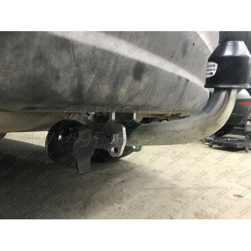 M129A GALIA Полностью оцинкованный фаркоп на Mazda CX-5 2012-2017, 2017-2025. Подрозетник убирается за бампер. Тип шара: A. Невидимый вырез бампера. Нагрузки: 2100/100 кг, масса фаркопа 18,5 кг