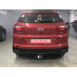 H227-A Лидер-плюс ТСУ для Hyundai Creta 2016-2021, 2021-2022, Solaris HC 2024- без снятия и выреза бампера. Нагрузки: 1300/75 кг, масса фаркопа 14,14 кг (без электрики в компл