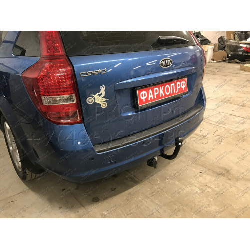 K106-A Лидер-плюс ТСУ для Kia Ceed универсал 2007-2013 без снятия и выреза бампера. Нагрузки: 1300/75 кг, масса фаркопа 16,66 кг (без электрики в комплекте)