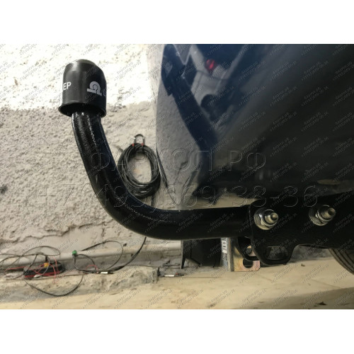 K106-A Лидер-плюс ТСУ для Kia Ceed универсал 2007-2013 без снятия и выреза бампера. Нагрузки: 1300/75 кг, масса фаркопа 16,66 кг (без электрики в комплекте)