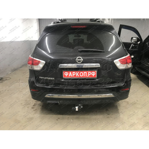 4375-A ORIS Распродажа! Фаркоп на Nissan Pathfinder R52 2014-2021. Необходима подрезка бампера. Тип шара: A. Нагрузки: 1250/75 кг, масса фаркопа 25,6 кг (без электрики в комплекте)