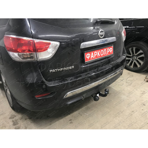 4375-A ORIS Распродажа! Фаркоп на Nissan Pathfinder R52 2014-2021. Необходима подрезка бампера. Тип шара: A. Нагрузки: 1250/75 кг, масса фаркопа 25,6 кг (без электрики в комплекте)