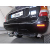 J002C GALIA Полностью оцинкованный фаркоп на Jeep Grand Cherokee WJ 1998-2004. Тип шара: C (горизонтальный съемный). Невидимый вырез бампера. Нагрузки: 3500/140 кг, масса фаркопа 21,97 кг