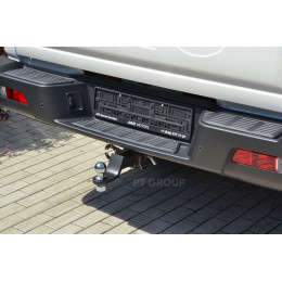 JCN-24-991122.00 PT GROUP Фаркоп на JAC T9 2024-, Sollers ST9 2025- без подрезки бампера. Тип шара: E (легкосъемный шар под квадрат). Нагрузки: 3500/140 кг, масса фаркопа 30,8
