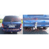 K018A GALIA Полностью оцинкованный фаркоп на Kia Carnival 1999-2006. Тип шара: A. Невидимый вырез бампера. Нагрузки: 2000/80 кг, масса фаркопа 18,52 кг