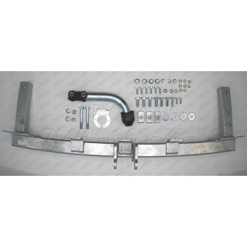 K018A GALIA Полностью оцинкованный фаркоп на Kia Carnival 1999-2006. Тип шара: A. Невидимый вырез бампера. Нагрузки: 2000/80 кг, масса фаркопа 18,52 кг