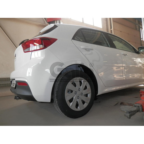K039A GALIA Полностью оцинкованный фаркоп на Kia Rio хетчбек (европейская версия) 2017-2021. Тип шара: A. Установка без выреза бампера. Нагрузки: 1200/80 кг, масса фаркопа 14,02 кг