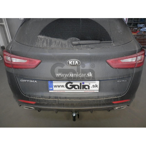 K042C GALIA Полностью оцинкованный фаркоп на Kia Optima седан/универсал, кроме дизель, кроме гибрид 2015-2020. Тип шара: C (горизонтальный съемный). Невидимый вырез бампера. Нагрузки: 1800/90 кг, масса фаркопа 17,47 кг