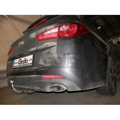 K042C GALIA Полностью оцинкованный фаркоп на Kia Optima седан/универсал, кроме дизель, кроме гибрид 2015-2020. Тип шара: C (горизонтальный съемный). Невидимый вырез бампера. Нагрузки: 1800/90 кг, масса фаркопа 17,47 кг