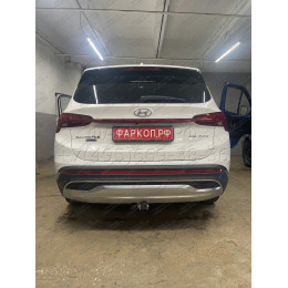 K0506C GALIA Полностью оцинкованный фаркоп на Kia Sorento MQ4 2020-, Hyundai Santa Fe 2020-2023. Тип шара: C (горизонтальный съемный). Установка без выреза бампера. Нагр