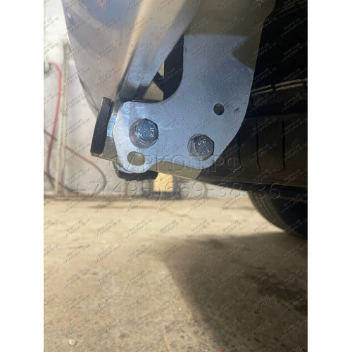 K0506C GALIA Полностью оцинкованный фаркоп на Kia Sorento MQ4 2020-, Hyundai Santa Fe 2020-2023. Тип шара: C (горизонтальный съемный). Установка без выреза бампера. Нагрузки: 2600/120 кг, масса фаркопа 18,35 кг