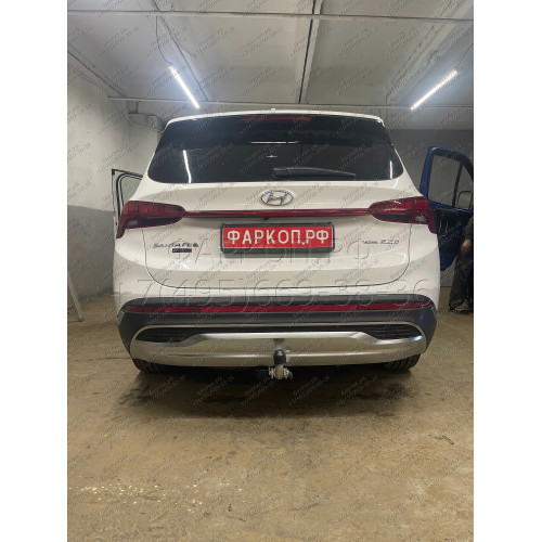 K0506C GALIA Полностью оцинкованный фаркоп на Kia Sorento MQ4 2020-, Hyundai Santa Fe 2020-2023. Тип шара: C (горизонтальный съемный). Установка без выреза бампера. Нагрузки: 2600/120 кг, масса фаркопа 18,35 кг