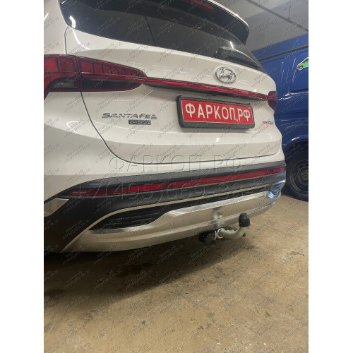 K0506C GALIA Полностью оцинкованный фаркоп на Kia Sorento MQ4 2020-, Hyundai Santa Fe 2020-2023. Тип шара: C (горизонтальный съемный). Установка без выреза бампера. Нагрузки: 2600/120 кг, масса фаркопа 18,35 кг
