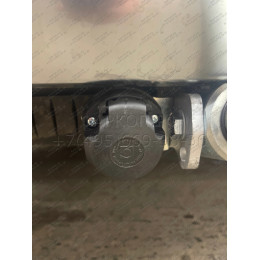 K0506C GALIA Полностью оцинкованный фаркоп на Kia Sorento MQ4 2020-, Hyundai Santa Fe 2020-2023. Тип шара: C (горизонтальный съемный). Установка без выреза бампера. Нагр