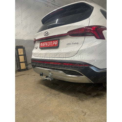 K0506C GALIA Полностью оцинкованный фаркоп на Kia Sorento MQ4 2020-, Hyundai Santa Fe 2020-2023. Тип шара: C (горизонтальный съемный). Установка без выреза бампера. Нагрузки: 2600/120 кг, масса фаркопа 18,35 кг