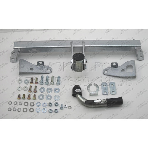 K0506C GALIA Полностью оцинкованный фаркоп на Kia Sorento MQ4 2020-, Hyundai Santa Fe 2020-2023. Тип шара: C (горизонтальный съемный). Установка без выреза бампера. Нагрузки: 2600/120 кг, масса фаркопа 18,35 кг