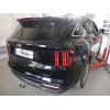 K050C GALIA Полностью оцинкованный фаркоп на Kia Sorento MQ4 2020-, Hyundai Santa Fe 2020-2023. Тип шара: C (горизонтальный съемный). Невидимый вырез бампера. Нагрузки: 2600/120 кг, масса фаркопа 18,35 кг