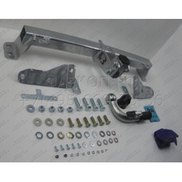K050C GALIA Полностью оцинкованный фаркоп на Kia Sorento MQ4 2020-, Hyundai Santa Fe 2020-2023. Тип шара: C (горизонтальный съемный). Невидимый вырез бампера. Нагрузки: 