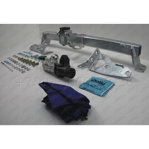 K050C GALIA Полностью оцинкованный фаркоп на Kia Sorento MQ4 2020-, Hyundai Santa Fe 2020-2023. Тип шара: C (горизонтальный съемный). Невидимый вырез бампера. Нагрузки: 2600/120 кг, масса фаркопа 18,35 кг