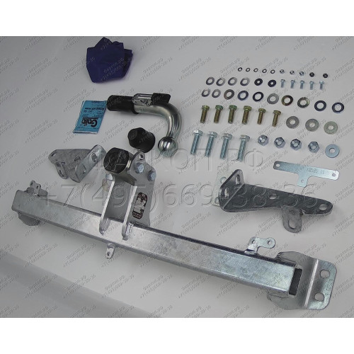 K050C GALIA Полностью оцинкованный фаркоп на Kia Sorento MQ4 2020-, Hyundai Santa Fe 2020-2023. Тип шара: C (горизонтальный съемный). Невидимый вырез бампера. Нагрузки: 2600/120 кг, масса фаркопа 18,35 кг