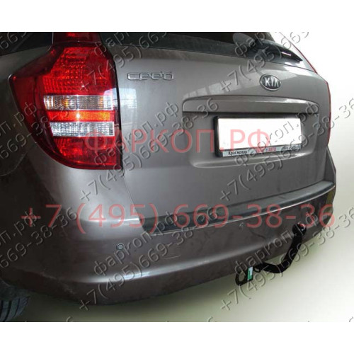 K106-A Лидер-плюс ТСУ для Kia Ceed универсал 2007-2013 без снятия и выреза бампера. Нагрузки: 1300/75 кг, масса фаркопа 16,66 кг (без электрики в комплекте)