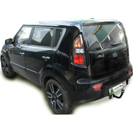 K114-A Лидер-плюс ТСУ для Kia Soul 2009-2014 без снятия и выреза бампера. Нагрузки: 1000/50 кг, масса фаркопа 17,74 кг (без электрики в комплекте)