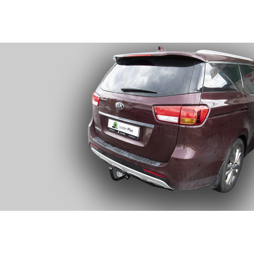 K133-A Лидер-плюс ТСУ для Kia Carnival 2014-2021 без снятия и выреза бампера. Нагрузки: 1500/75 кг, масса фаркопа 20 кг (без электрики в комплекте)