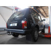 L001C GALIA Полностью оцинкованный фаркоп на Лада Нива ВАЗ 2121, 21213, 21214, 2131, Lada Niva 1976-2014. Тип шара: C (горизонтальный съемный). Установка без выреза бампера. Нагрузки: 1900/75 кг, масса фаркопа 17,17 кг