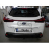 L026C GALIA Полностью оцинкованный фаркоп на Lexus UX 2018-. Подрозетник убирается за бампер. Тип шара: C (горизонтальный съемный). Невидимый вырез бампера. Нагрузки: 1200/80 кг, масса фаркопа 15,87 кг
