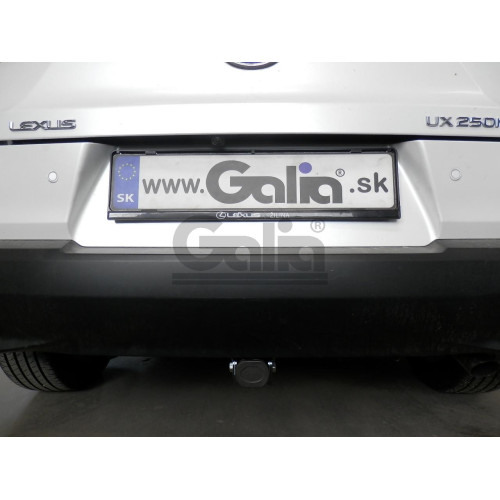 L026C GALIA Полностью оцинкованный фаркоп на Lexus UX 2018-. Подрозетник убирается за бампер. Тип шара: C (горизонтальный съемный). Невидимый вырез бампера. Нагрузки: 1200/80 кг, масса фаркопа 15,87 кг