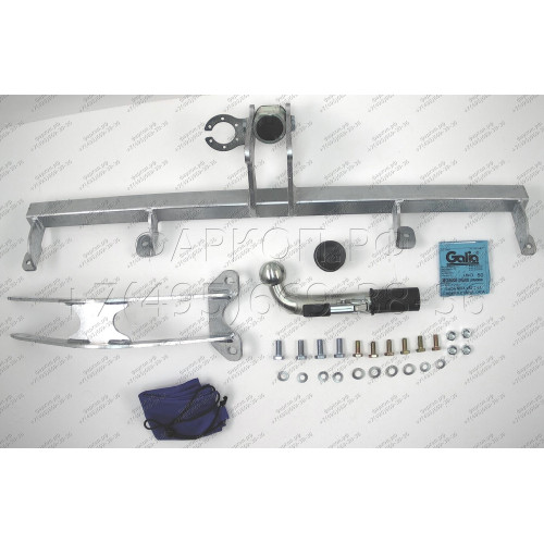 L028C GALIA Полностью оцинкованный фаркоп на Lada Niva Travel 2021-, Chevrolet Niva 2123 2008-2020, Lada Niva 2020-2021. Тип шара: C (горизонтальный съемный). Установка без снятия и выреза бампера. Нагрузки: 1400/80 кг, масса фаркопа 13,97 кг