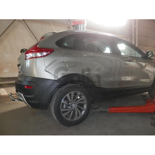 L029A GALIA Полностью оцинкованный фаркоп на Lada XRAY 2015-2022, Lada XRAY Cross 2018-2022. Тип шара: A. Установка без снятия и выреза бампера. Нагрузки: 1150/50 кг, масса фаркопа 13,12 кг