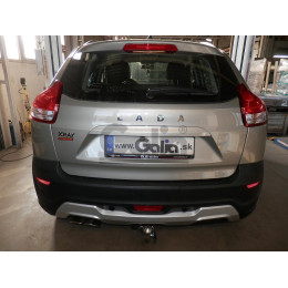 L029A GALIA Полностью оцинкованный фаркоп на Lada XRAY 2015-2022, Lada XRAY Cross 2018-2022. Тип шара: A. Установка без снятия и выреза бампера. Нагрузки: 1150/50 кг, масса