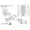 L104-F Лидер-плюс ТСУ для Toyota Land Cruiser 100 1998-2007, Lexus LX 470 1998-2007 без снятия и выреза бампера. Тип шара: F. Нагрузки: 2000/100 кг, масса фаркопа 17,42 кг (без электрики в комплекте)