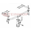 M-122 STEINHOF Фаркоп на Mercedes E-Class седан w210 06/1995-03/2002 без подрезки бампера. Тип шара: H (сварное крепление шара). Нагрузки: 2200/75 кг, масса фаркопа 16,8 кг (без электрики в комплекте)