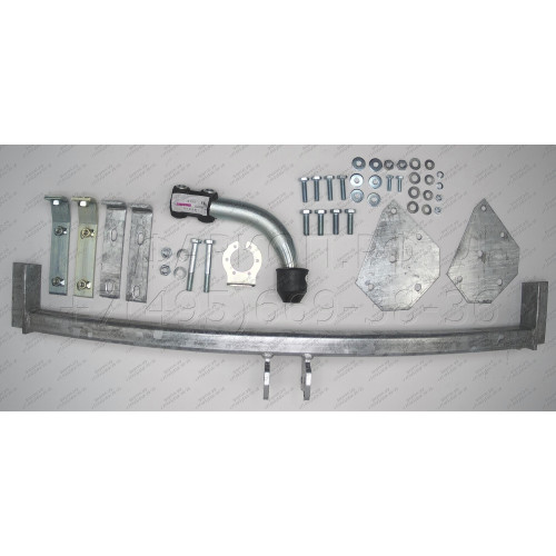 M020A GALIA Полностью оцинкованный фаркоп на Mazda Premacy 1999-2004. Тип шара: A. Без выреза бампера. Нагрузки: 1400/75 кг, масса фаркопа 17,75 кг