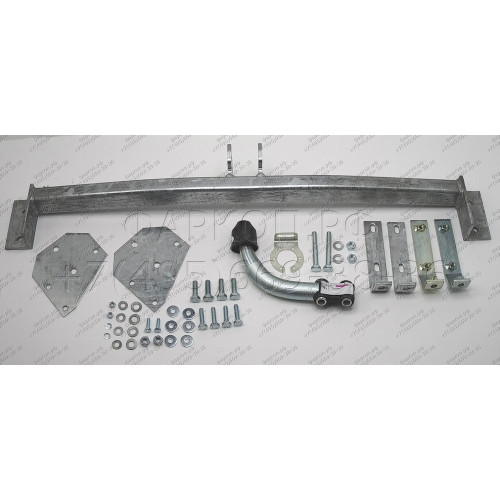 M020A GALIA Полностью оцинкованный фаркоп на Mazda Premacy 1999-2004. Тип шара: A. Без выреза бампера. Нагрузки: 1400/75 кг, масса фаркопа 17,75 кг