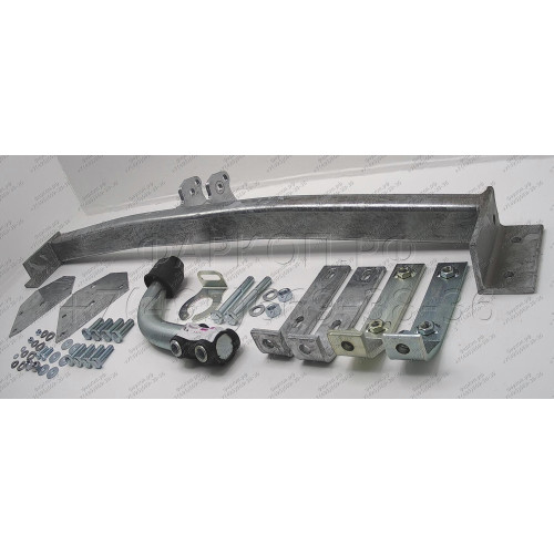 M020A GALIA Полностью оцинкованный фаркоп на Mazda Premacy 1999-2004. Тип шара: A. Без выреза бампера. Нагрузки: 1400/75 кг, масса фаркопа 17,75 кг