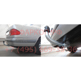 M026C GALIA Полностью оцинкованный фаркоп на Mercedes E-Class w210 седан 1995-2002. Тип шара: C (горизонтальный съемный). Без выреза бампера. Нагрузки: 2200/75 кг, м