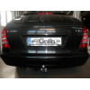 M097C GALIA Полностью оцинкованный фаркоп на Mercedes C-Class w203 седан / s203 универсал 2000-2007, Mercedes CLK-Class 2002-2009. Особенности: для нестандартного бампера требуется большой вырез. Подрозетник убирается за бампер. Тип шара: C (горизонтальны