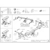 M097C GALIA Полностью оцинкованный фаркоп на Mercedes C-Class w203 седан / s203 универсал 2000-2007, Mercedes CLK-Class 2002-2009. Особенности: для нестандартного бампера требуется большой вырез. Подрозетник убирается за бампер. Тип шара: C (горизонтальны