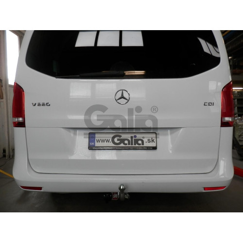 M108A GALIA Полностью оцинкованный фаркоп на Mercedes V-Class w447 2014-, Mercedes Vito w639 2003-2014, w447 2014-, Mercedes Viano w639 2003-2014. Особенности: задний привод, после 07/2010- необходима большая подрезка бампера. Тип шара: A. Невидимый вырез