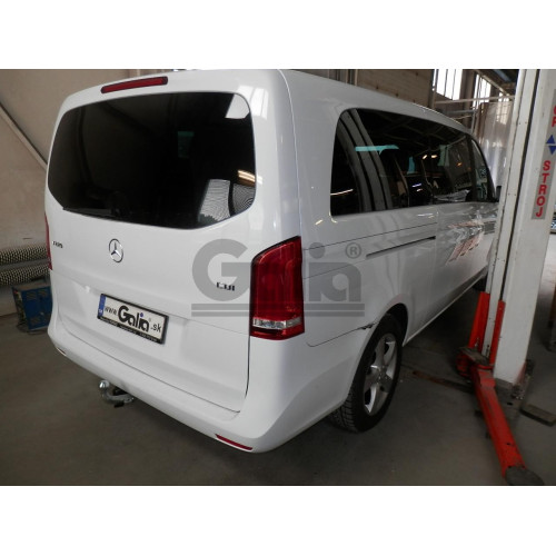 M108A GALIA Полностью оцинкованный фаркоп на Mercedes V-Class w447 2014-, Mercedes Vito w639 2003-2014, w447 2014-, Mercedes Viano w639 2003-2014. Особенности: задний привод, после 07/2010- необходима большая подрезка бампера. Тип шара: A. Невидимый вырез