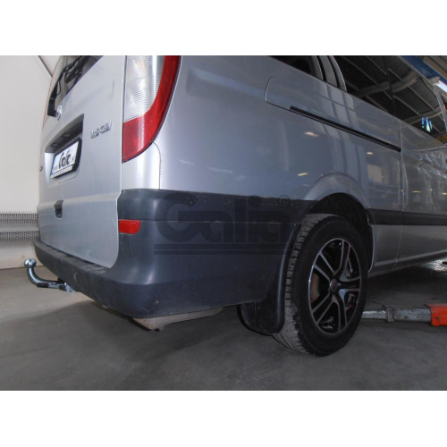 M108A GALIA Полностью оцинкованный фаркоп на Mercedes V-Class w447 2014-, Mercedes Vito w639 2003-2014, w447 2014-, Mercedes Viano w639 2003-2014. Особенности: задний привод, после 07/2010- необходима большая подрезка бампера. Тип шара: A. Невидимый вырез
