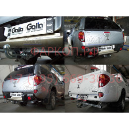 M120C GALIA Полностью оцинкованный фаркоп на Mitsubishi L200 1996-2006, 2006-2015, 2015-2023, FIAT Fullback 2016-2019. Тип шара: C (горизонтальный съемный). Без выреза бампера. На