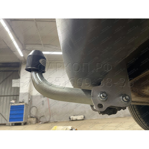 M129A GALIA Полностью оцинкованный фаркоп на Mazda CX-5 2012-2017, 2017-2025. Подрозетник убирается за бампер. Тип шара: A. Невидимый вырез бампера. Нагрузки: 2100/100 кг, масса фаркопа 18,5 кг