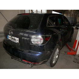 M130A GALIA Полностью оцинкованный фаркоп на Mazda CX-7 2006-2013. Тип шара: A. Невидимый вырез бампера. Нагрузки: 2000/100 кг, масса фаркопа 16,92 кг
