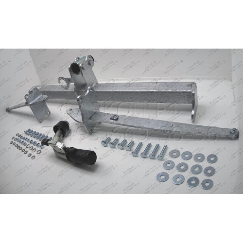 M138C GALIA Полностью оцинкованный фаркоп на Mercedes E-Class w212 седан, кроме AMG 2009-2016. Подрозетник убирается за бампер. Тип шара: C (горизонтальный съемный). Без выреза бампера. Нагрузки: 2200/100 кг, масса фаркопа 20,37 кг